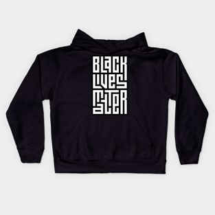 Black Lives Matter Modern Block Design T-shirt Kids Hoodie